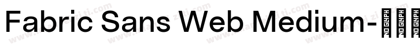 Fabric Sans Web Medium字体转换